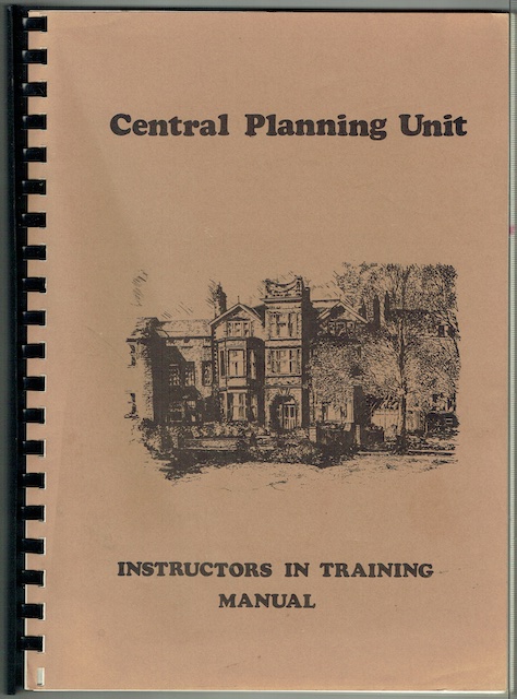 Central Planning And Instructor Training Unit: Instructors' Course