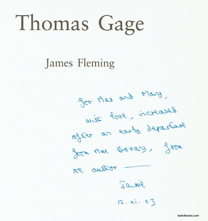 Thomas Gage (signed)