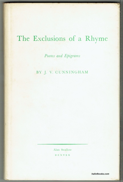 The Exclusions Of A Rhyme: Poems And Epigrams
