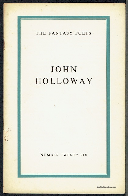 The Fantasy Poets Number Twenty Six