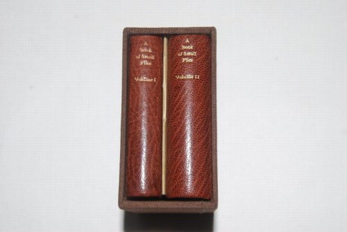 A BOOK OF SMALL FLIES. 64mo illus. [2 x 2 in.] Limited Edition. No. 27 of 60, with only 47 for sale. Prvt. Prnt: Arlington VT: Two Volumes. 1983. With Extras. SOLD