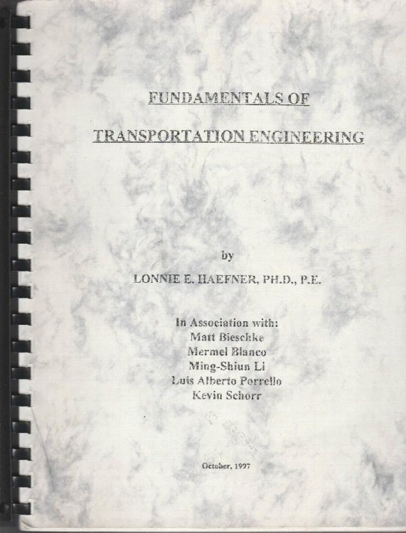 Fundamentals of Transportation Engineering