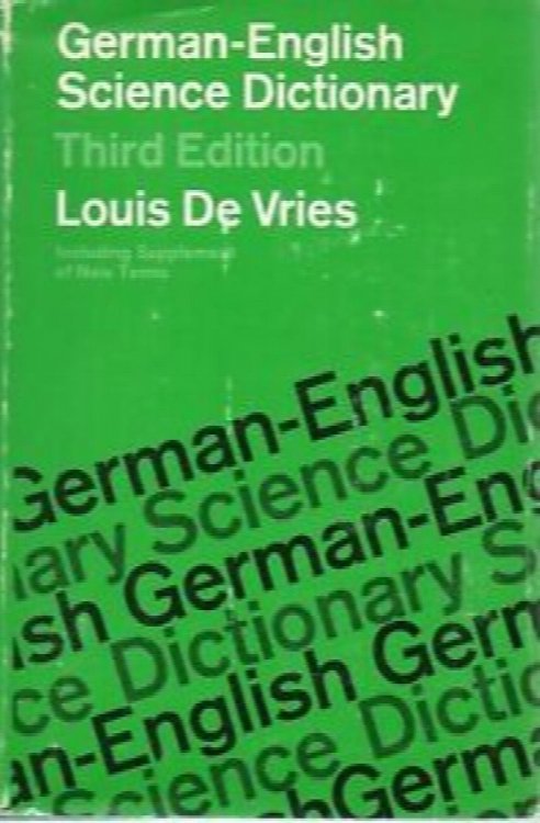 German-English Science Dictionary, Third Edition