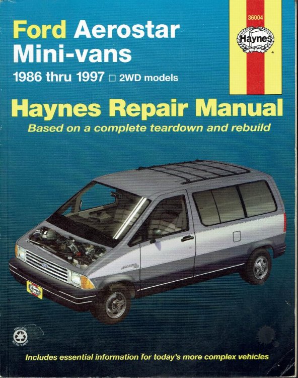 Ford Aerostar Mini-Vans 1986 -1997 Repair Manual