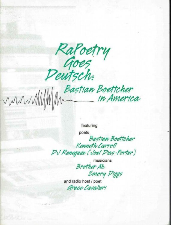 RaPoetry Goes Deutsch: Bastian Boettcher in America