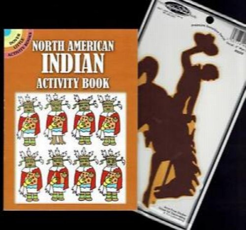 North American Indian Activity Book & Bronco Decal