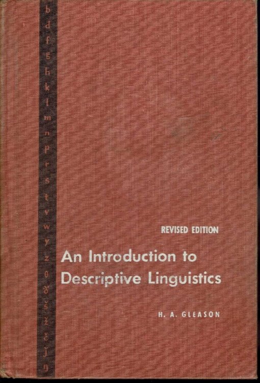An Introduction to Descriptive Linguistics