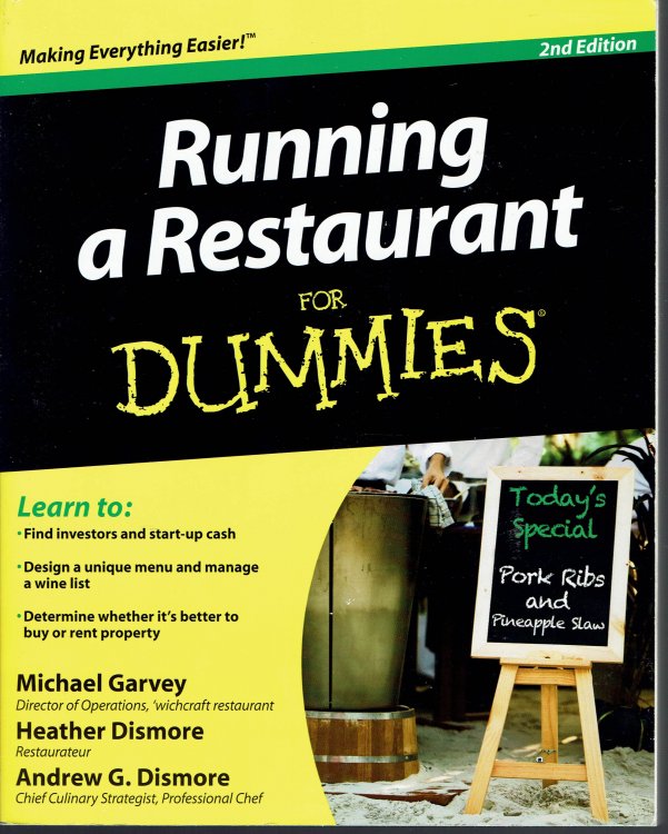 Running A Restaurant for Dummies 2ed