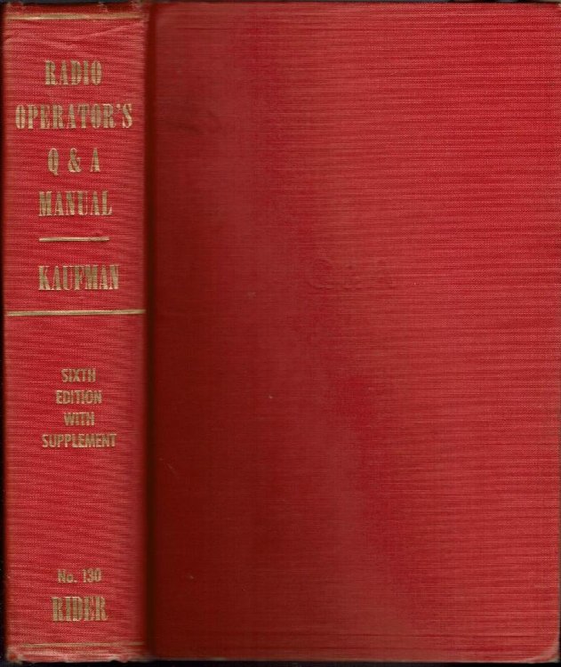 Radio Operator's License Q & A Manual with Supplement