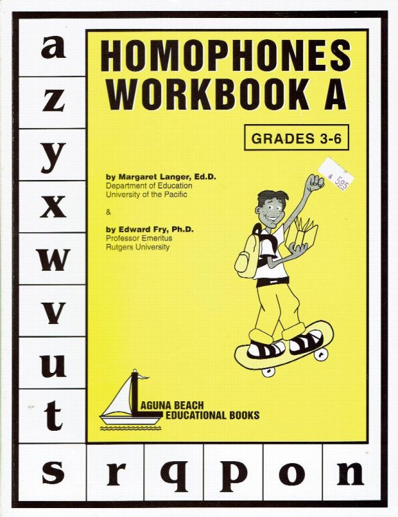 Homophones Workbook A Grades 3-6