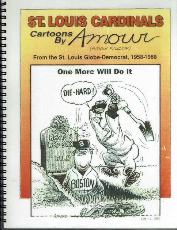 St. Louis Cardinals Cartoons By Amour (Amour Krupnik) from the St. Louis Globe-Democrat 1958-1968