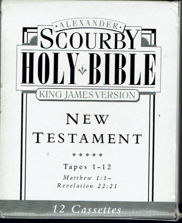 Alexander Scourby Holy Bible New Testament, King James Version, Audio Book