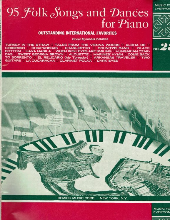 95 Folk Songs and Dances for Piano