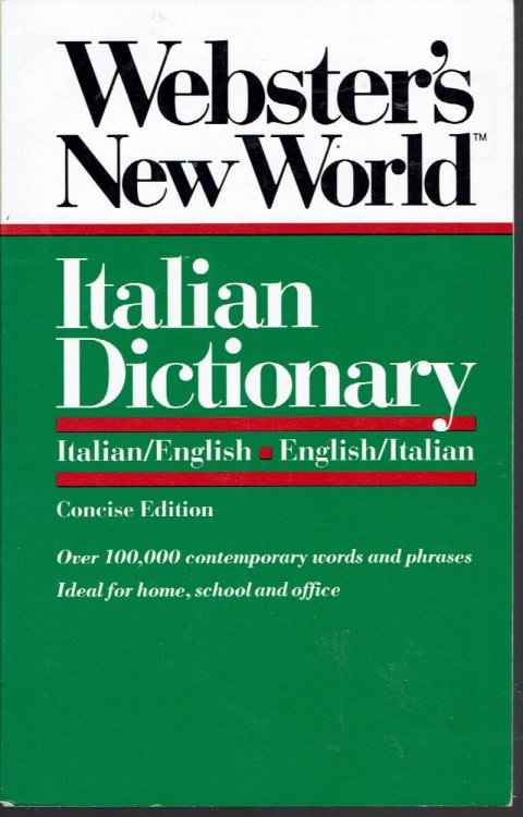 Webster's New World Italian Dictionary: Italian/English, English/Italian