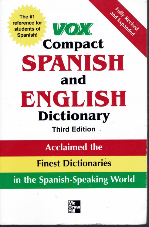 Vox Compact Spanish and English Dictionary, Third Editioin