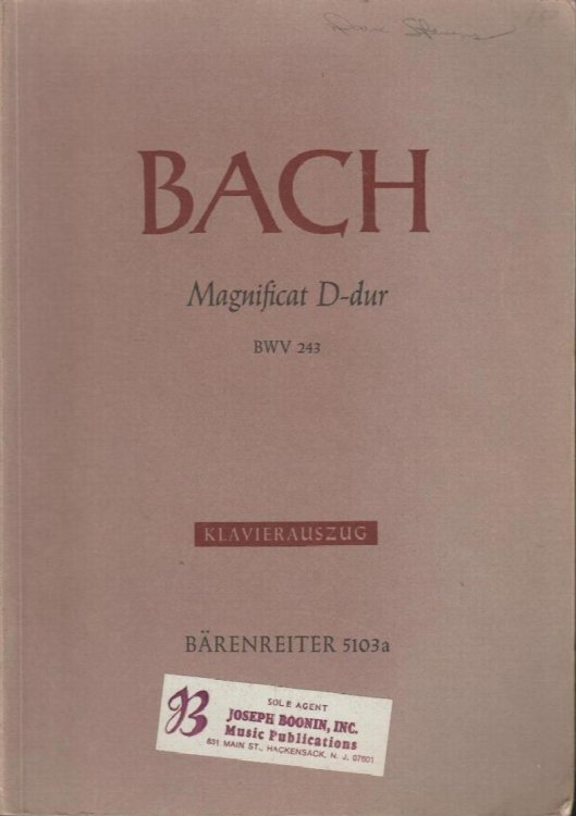 Bach Magnificat D-dur