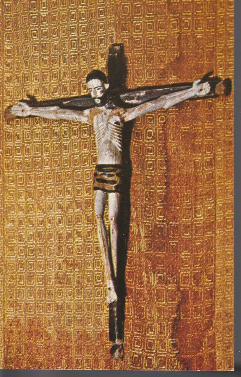 Primitive Indian Crucifix 1750, St. Philip's in the Hills Episcopal Church, Tucson, AZ Postcard