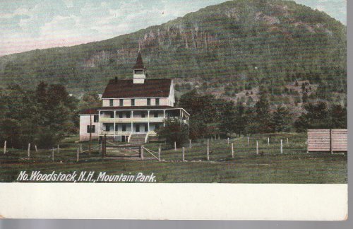 N.Woodstock NH Mountain Park circa 1910 Photo Postcard