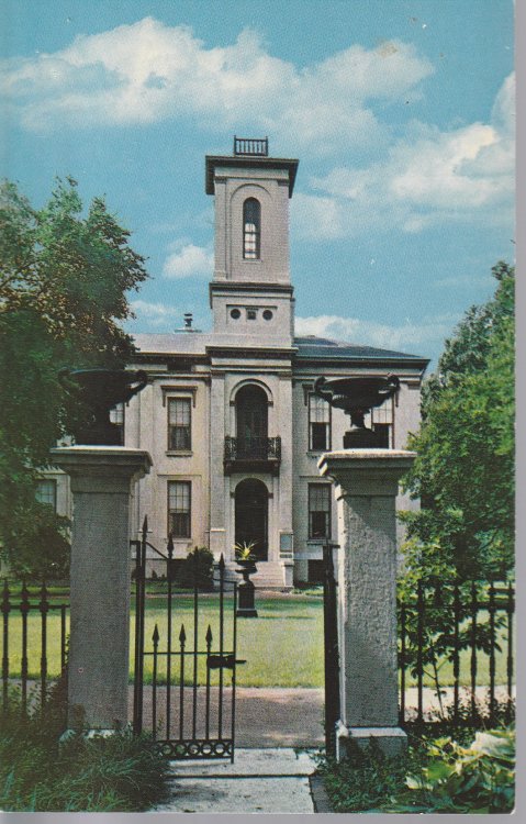 Tower Grove House (1849) in MO Botaniical Garden St. Louis, circa 1960 Photo Postcard
