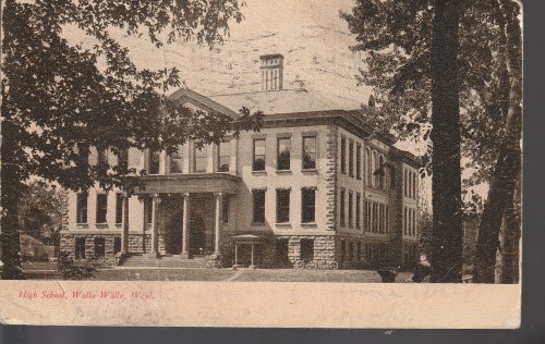Walla Walla, WA High School 1907 Photo 1 Franklin