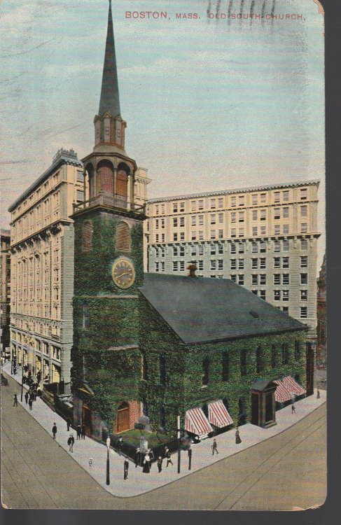 Old South Church Boston, MA 1908, 1 Franklin