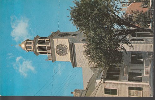 Nantucket MA Town Clock circa 1970 Photo Postcard