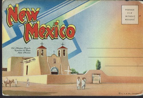New Mexico; Vintage Postcard Book (circa 1940)