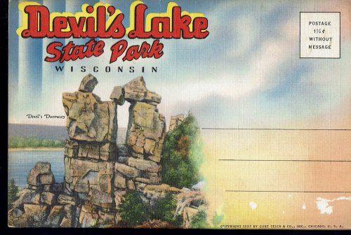 Devil's Lake State Park, Wisconsin; Vintage Postcard Book (1937)