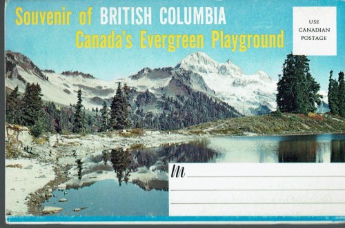 British Columbia, Canada's Evergreen Playground; Vintage Postcard Book (circa 1955)
