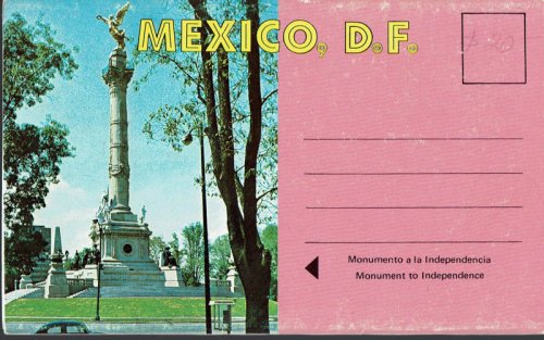 Mexico D.F. Vintage Postcard Book (circa 1955)