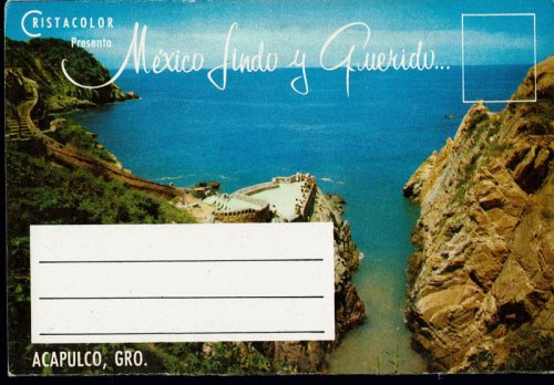 Acapulco: Mexico Lindo y Guerido; Vintage Postcard Book (circa 1960)