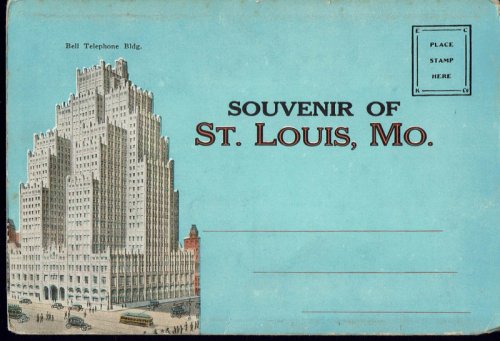 Souvenir of St. Louis, MO, Vintage Postcard Book (circa 1918)