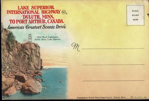 Lake Superior International Highway No 1 Duluth to Port Arthur CAN (circa 1922) Vintage Postcard Book
