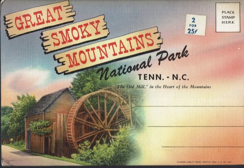 Great Smoky Mountains National Park, TN-NC; Vintage Postcard Book (circa 1935)