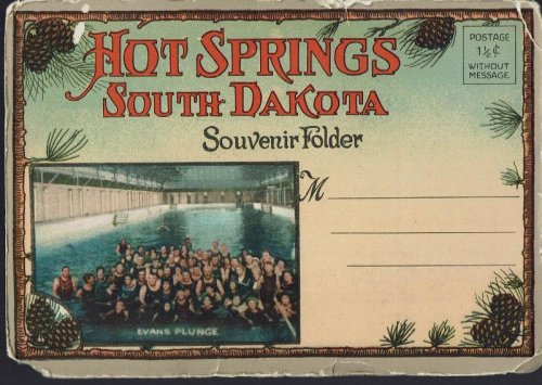 Hot Springs South Dakota, Vintage Postcard Book (circa 1922)