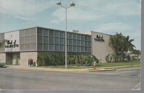 Bank of Palmetto, FL 1975 Vintage Postcard