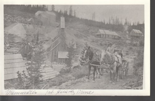 Mammoth 1st Quartz Mine circa 1900 South Fork CO Real Photo Postcard