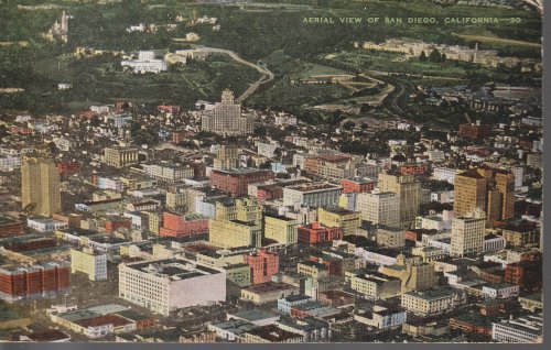 Aerial View San Diego, CA 1948