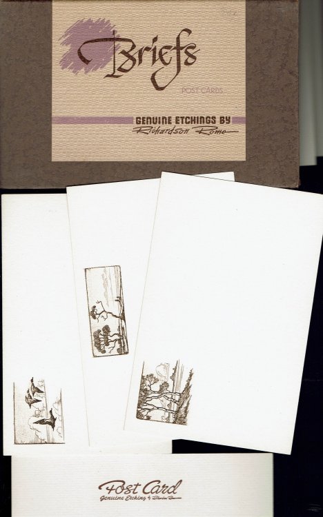 Briefs: Post Cards, Genuine Etchings by Richardson Rome