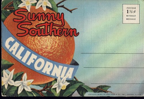 Sunny Southern California: Vintage Postcard Book