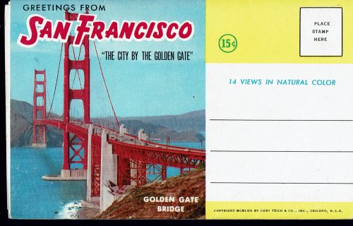 San Francisco The City By the Golden Gate: Vintage Postcard Book