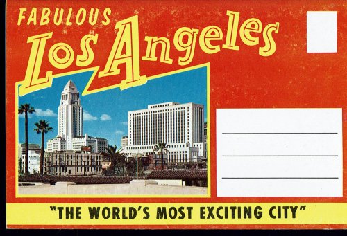 Los Angeles The World's Most Exciting City; Vintage Postcard Book