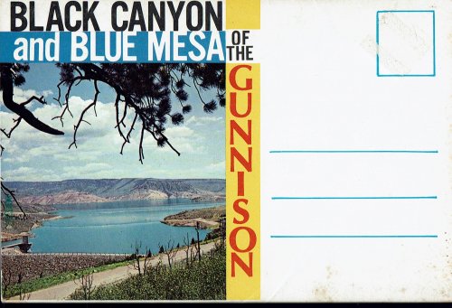 Black Canyon and Blue Mesa of the Gunnison, CO; Vintage Postcard Book