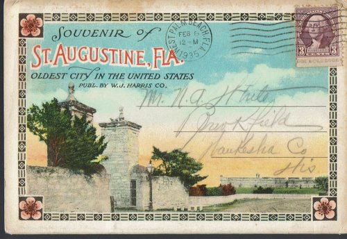 St. Augustine, FL Oldest City in the United States: Vintage Postcard Book