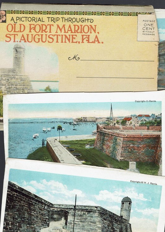 Pictorial Trip Through Old Fort Marion St. Augustine, Fla.: Vintage Postcard Book