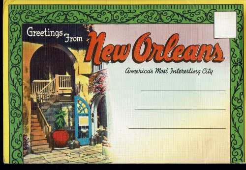 New Orleans America's Most Interesting City: Vintage Postcard Book (circa 1945)