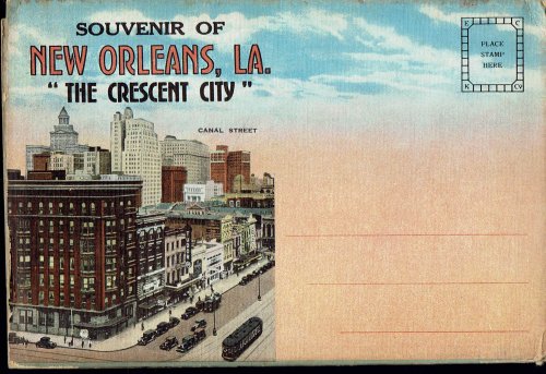 New Orleans, LA The Crescent City: Vintage Postcard Book (circa 1935)