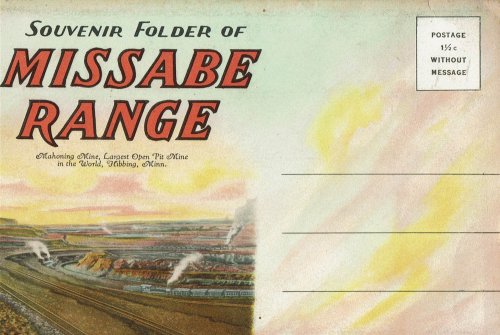 Souvenir Folder of Missabe Range Hibbing MN, Postcard Book (circa 1925)
