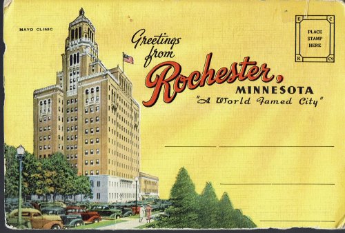 Rochester, Minnesota: A World Famed City, Vintage Postcard Book (circa 1938)