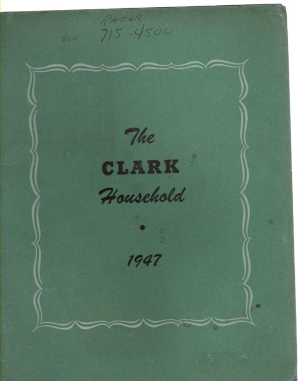 The Clark Household 1947